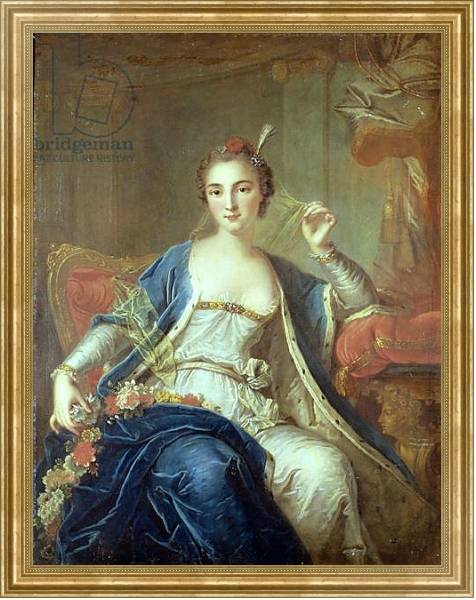 Постер Portrait of Mademoiselle Marie Salle 1737 с типом исполнения На холсте в раме в багетной раме NA033.1.051