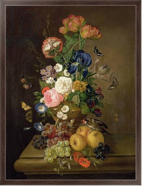 Постер Vase of Flowers 2 1 с типом исполнения На холсте в раме в багетной раме 221-02