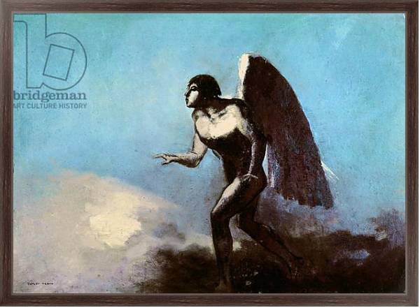 Постер The Winged Man or, Fallen Angel, before 1880 с типом исполнения На холсте в раме в багетной раме 221-02