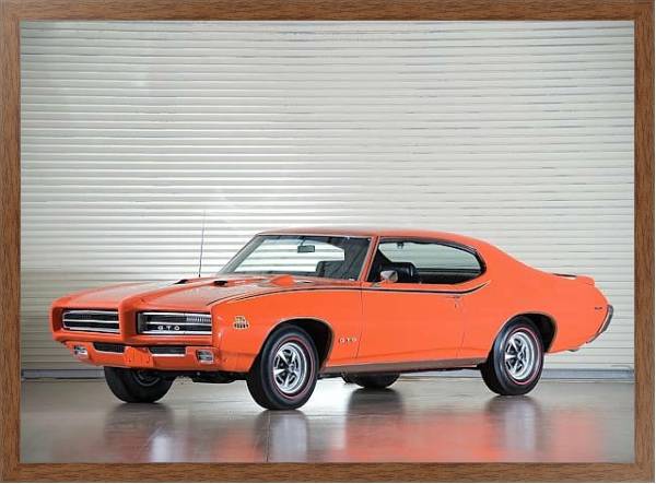 Постер Pontiac GTO ''The Judge'' Coupe Hardtop '1969 1 с типом исполнения На холсте в раме в багетной раме 1727.4310