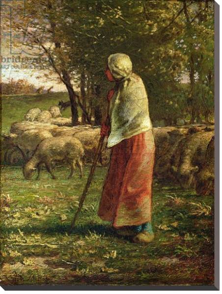Постер The Little Shepherdess с типом исполнения На холсте без рамы