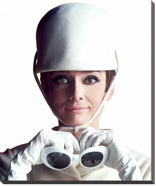 Постер Хепберн Одри 186 с типом исполнения На холсте без рамы