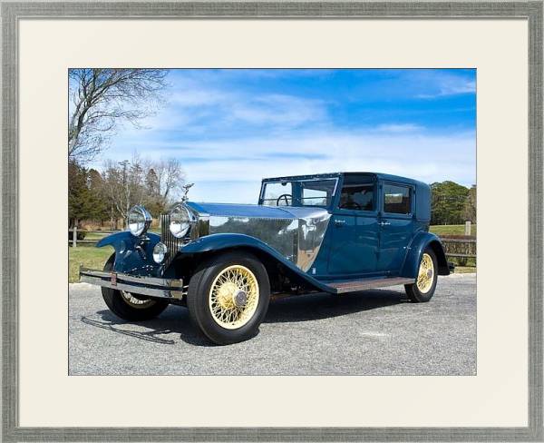Постер Rolls-Royce Phantom Imperial Cabriolet by Hibbard & Darrin (II) '1929 с типом исполнения Под стеклом в багетной раме 1727.2510