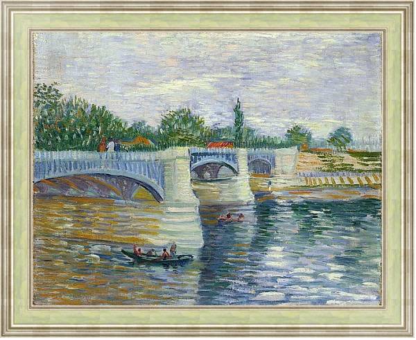 Постер Seine with the Pont de la Grande Jette, The с типом исполнения На холсте в раме в багетной раме NA053.0.113