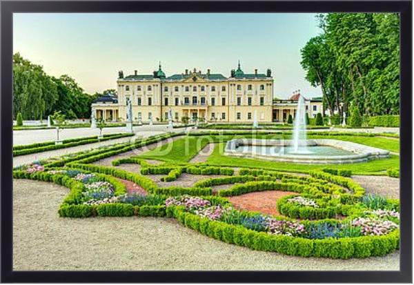 Постер Сад Дворца Браницких, Польша с типом исполнения На холсте в раме в багетной раме 221-01