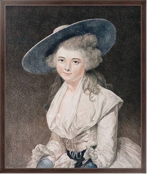 Постер The Honourable Miss Binghamengraved by Francesco Bartolozzi published by E. M. Diemar, 1786 с типом исполнения На холсте в раме в багетной раме 221-02