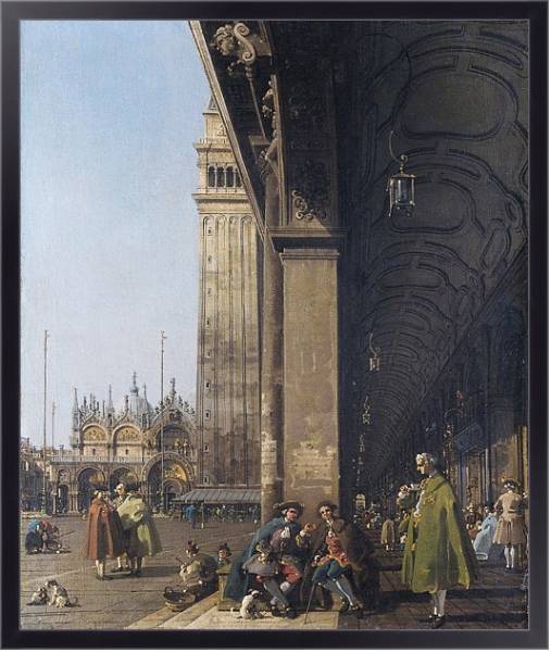 Постер Венеция -Площадь Сан Марко с типом исполнения На холсте в раме в багетной раме 221-01
