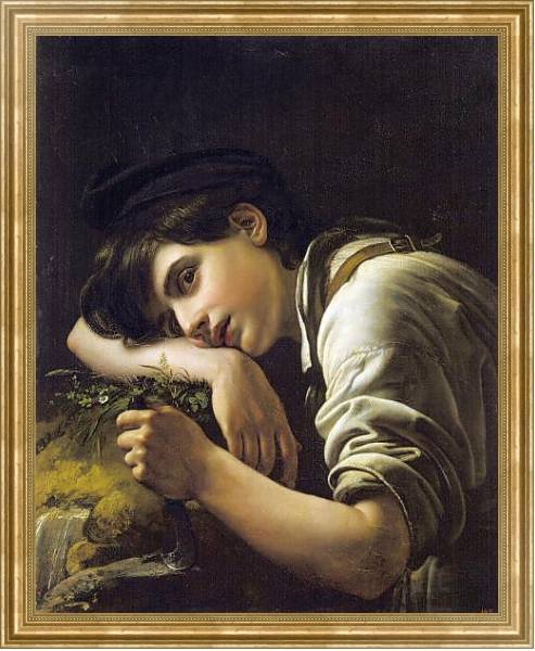 Постер Молодой садовник. 1817 с типом исполнения На холсте в раме в багетной раме NA033.1.051