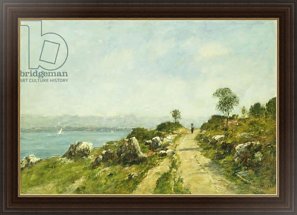 Постер The Road, Antibes; Antibes, la Route, 1893 с типом исполнения На холсте в раме в багетной раме 1.023.151