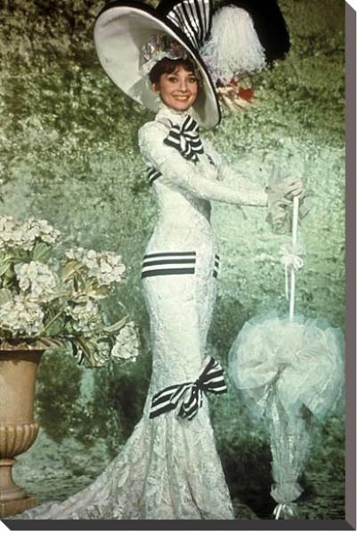 Постер Хепберн Одри 151 с типом исполнения На холсте без рамы