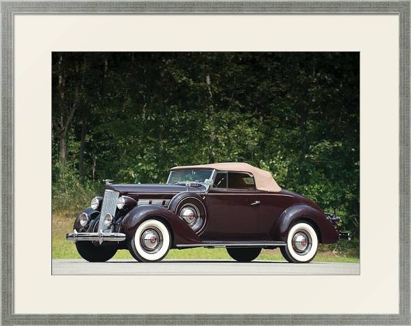 Постер Packard 120 Convertible Coupe '1937 с типом исполнения Под стеклом в багетной раме 1727.2510