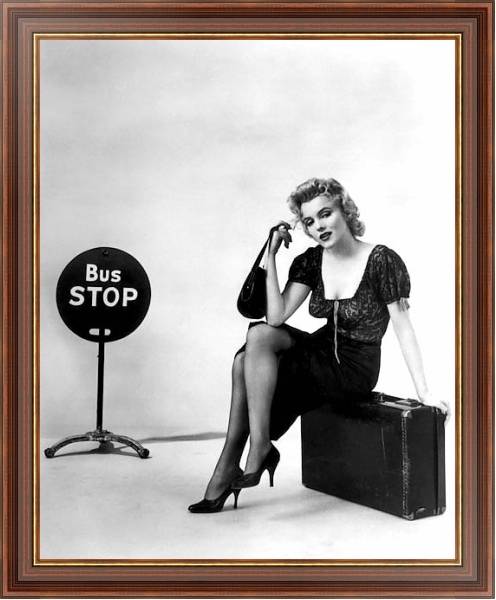 Постер Monroe, Marilyn (Bus Stop) с типом исполнения На холсте в раме в багетной раме 35-M719P-83