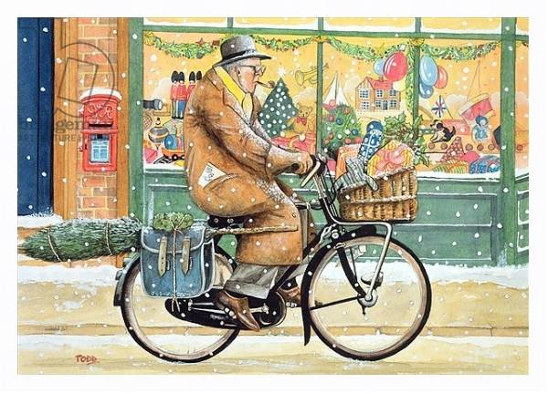 Постер Grandad is Coming For Christmas с типом исполнения На холсте в раме в багетной раме 221-03