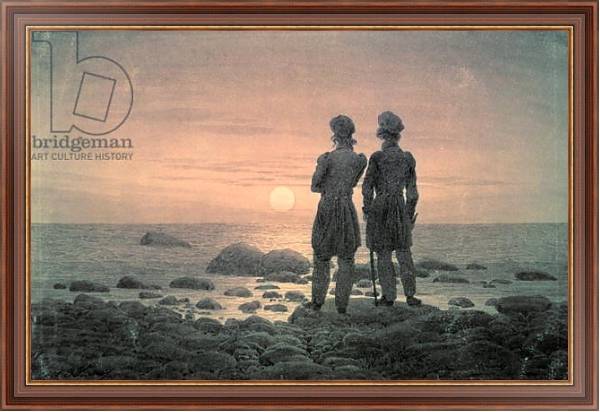 Постер Two Men by The Sea с типом исполнения На холсте в раме в багетной раме 35-M719P-83