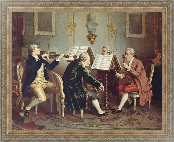 Постер String Quartet с типом исполнения На холсте в раме в багетной раме 484.M48.310