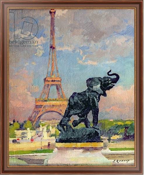 Постер The Eiffel Tower and the Elephant by Fremiet с типом исполнения На холсте в раме в багетной раме 35-M719P-83