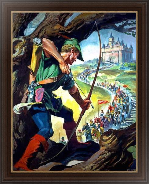 Постер Robin Hood с типом исполнения На холсте в раме в багетной раме 1.023.151