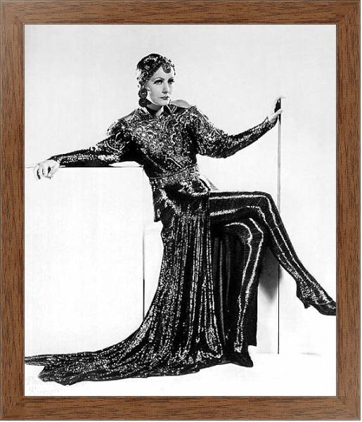 Постер Garbo, Greta (Mata Hari) 4 с типом исполнения На холсте в раме в багетной раме 1727.4310