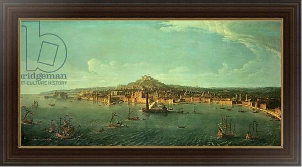 Постер A View of Naples, 17th century с типом исполнения На холсте в раме в багетной раме 1.023.151