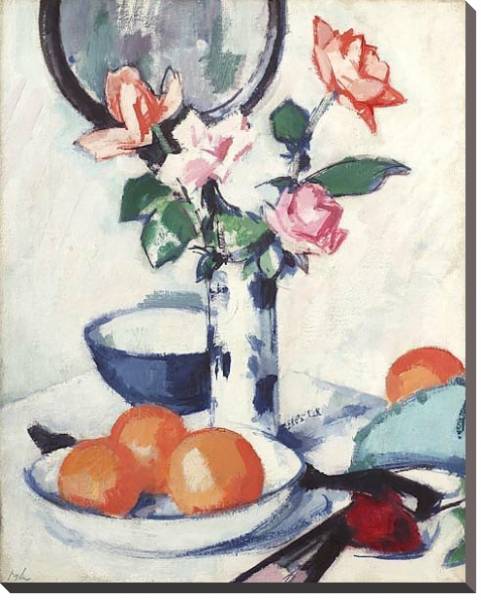 Постер Розы и апельсины с типом исполнения На холсте без рамы