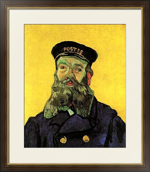 Постер Портрет почтальона Жозефа Рулена с типом исполнения Под стеклом в багетной раме 1.023.036