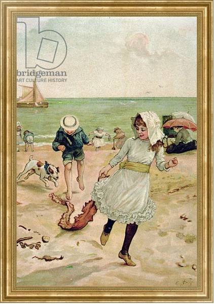 Постер Children and Seaweed from Sunbeams с типом исполнения На холсте в раме в багетной раме NA033.1.051