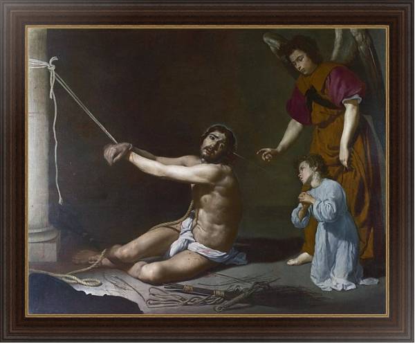 Постер Христос 2 с типом исполнения На холсте в раме в багетной раме 1.023.151