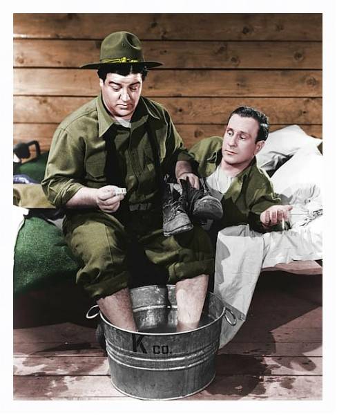 Постер Abbott & Costello (Buck Privates) 2 с типом исполнения На холсте в раме в багетной раме 221-03