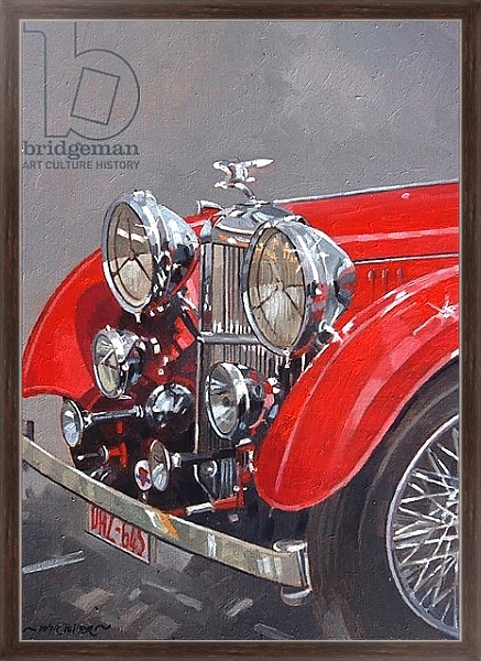 Постер Red Sp.25 Alvis с типом исполнения На холсте в раме в багетной раме 221-02