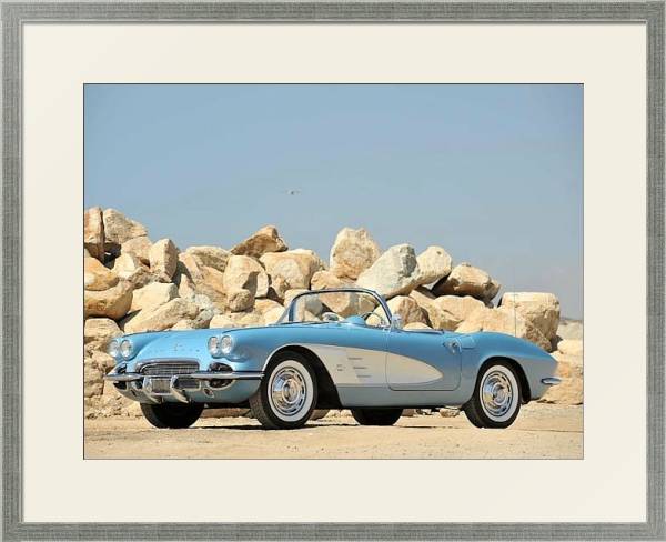 Постер Corvette C1 '1961 с типом исполнения Под стеклом в багетной раме 1727.2510