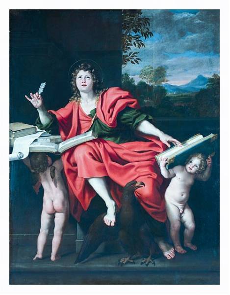Постер Святой Джон Евангелист с типом исполнения На холсте в раме в багетной раме 221-03