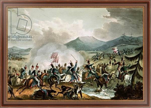 Постер Battle of Morales, 2nd June, 1813: engraved by Thomas Sutherland с типом исполнения На холсте в раме в багетной раме 35-M719P-83