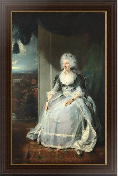 Постер Королева Шарлотта с типом исполнения На холсте в раме в багетной раме 1.023.151