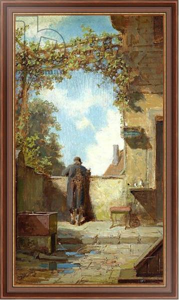 Постер Old Man on the Terrace с типом исполнения На холсте в раме в багетной раме 35-M719P-83