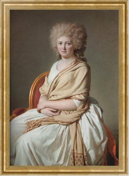 Постер Portrait of Anne-Marie-Louise Thelusson с типом исполнения На холсте в раме в багетной раме NA033.1.051