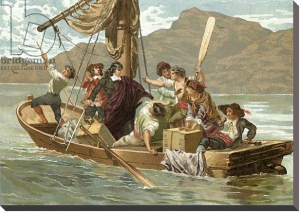 Постер Descartes and the boatmen of Elba с типом исполнения На холсте без рамы
