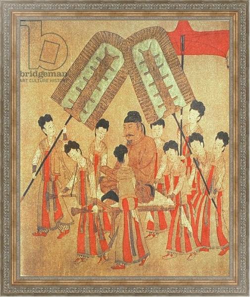 Постер Yongle Emperor, facsimile of original Chinese scroll с типом исполнения На холсте в раме в багетной раме 484.M48.310