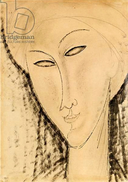 Постер Head of a Woman 1 с типом исполнения На холсте без рамы