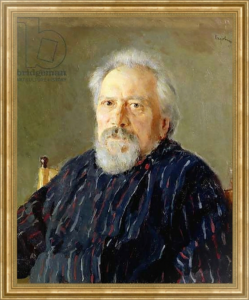 Постер Portrait of Nikolay Leskov с типом исполнения На холсте в раме в багетной раме NA033.1.051