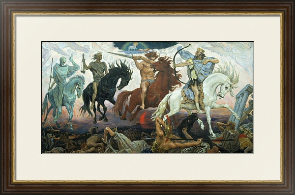 Постер Воины Апокалипсиса. 1887 с типом исполнения Под стеклом в багетной раме 1.023.036
