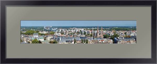 Постер Франция, Страсбург. Большая панорама с типом исполнения Под стеклом в багетной раме 221-01