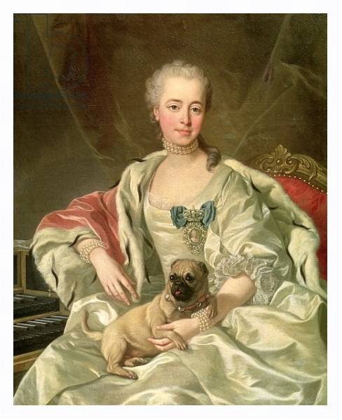 Постер Princess Ekaterina Golitsyna 1759 с типом исполнения На холсте в раме в багетной раме 221-03