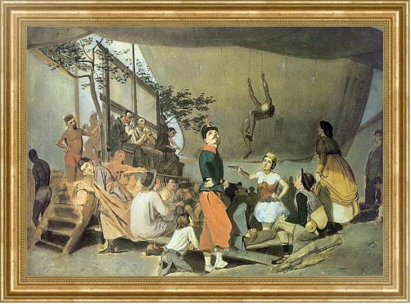 Постер Парижское гулянье. Эскиз. 1863-64 с типом исполнения На холсте в раме в багетной раме NA033.1.051