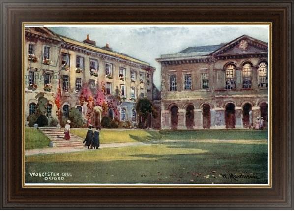 Постер Worcester College с типом исполнения На холсте в раме в багетной раме 1.023.151