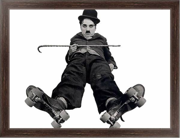 Постер Chaplin, Charlie (Rink, The) с типом исполнения На холсте в раме в багетной раме 221-02