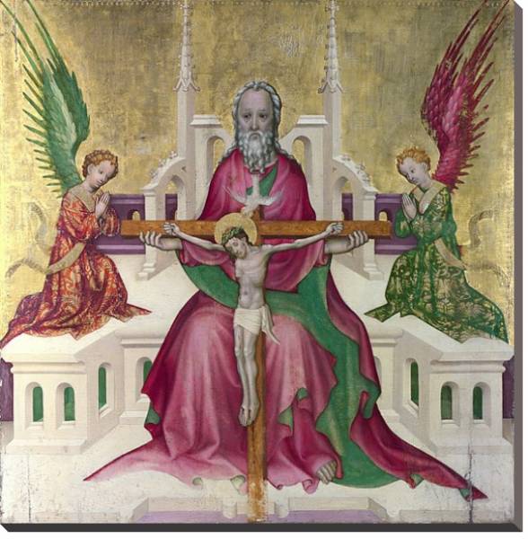 Постер Троица с распятым Христом с типом исполнения На холсте без рамы