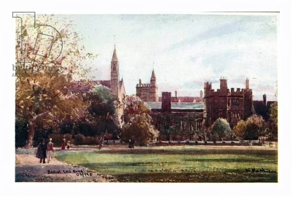 Постер Balliol College, Quad с типом исполнения На холсте в раме в багетной раме 221-03