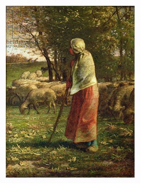 Постер The Little Shepherdess с типом исполнения На холсте в раме в багетной раме 221-03
