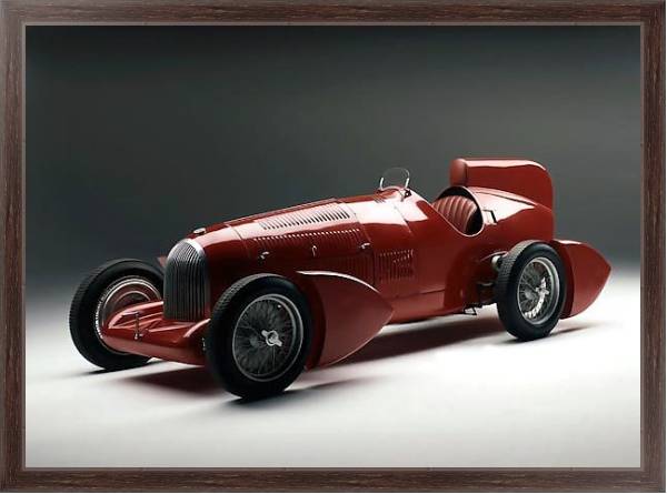 Постер Alfa Romeo Tipo B Aerodynamica '1934 с типом исполнения На холсте в раме в багетной раме 221-02