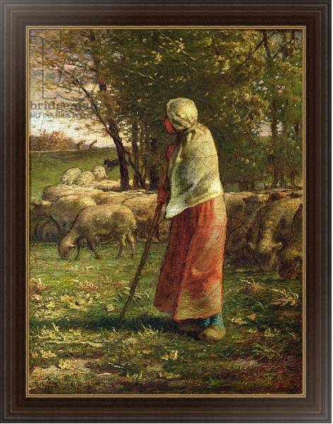 Постер The Little Shepherdess с типом исполнения На холсте в раме в багетной раме 1.023.151